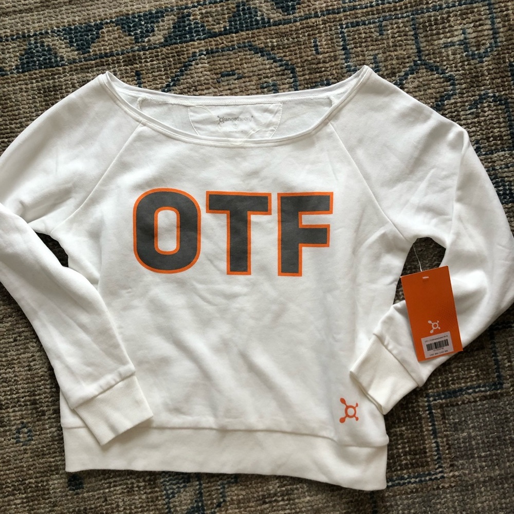 Orangetheory off the shoulder sweatshirt